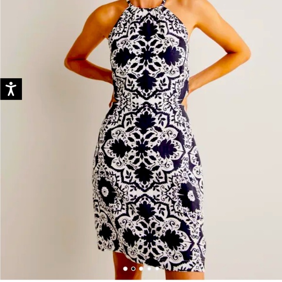 Boden Dresses & Skirts - NWT Boden Bloomsbury Linen Back Detail Mini Dress Navy
